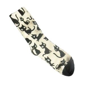 Black Cat Patterned Socks